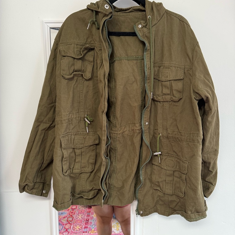 Olive Green Utility Jacket